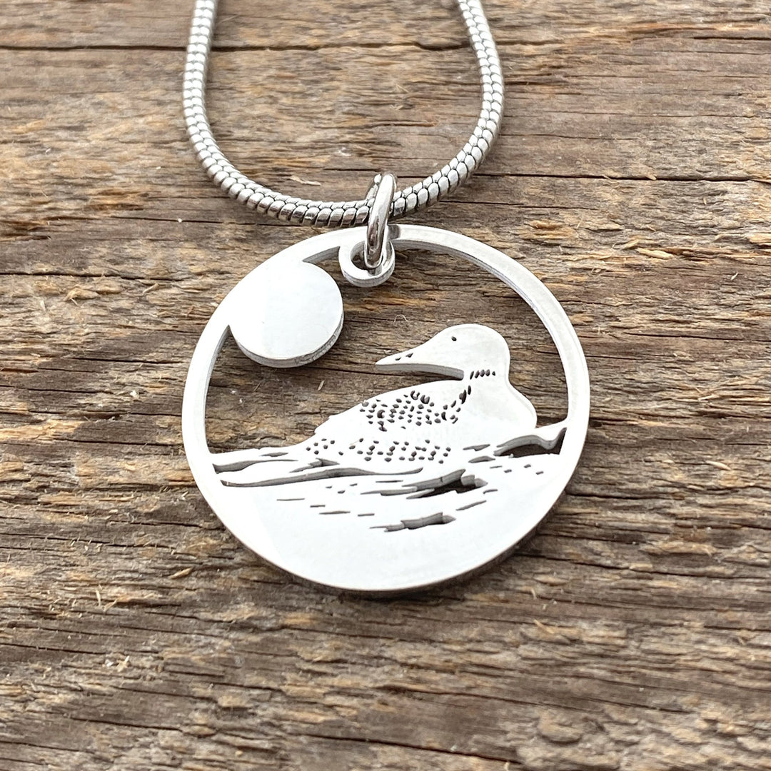 Loon Pendant, large or petite - Be Inspired UP