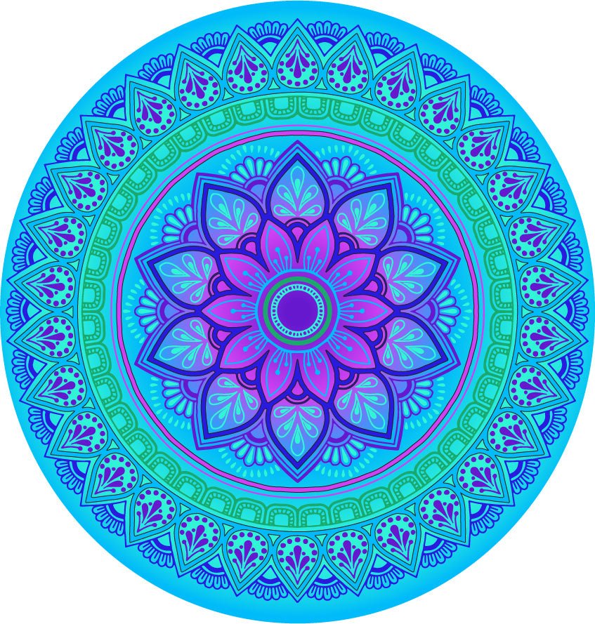 Lotus Blossom mandala Earrings - Be Inspired UP