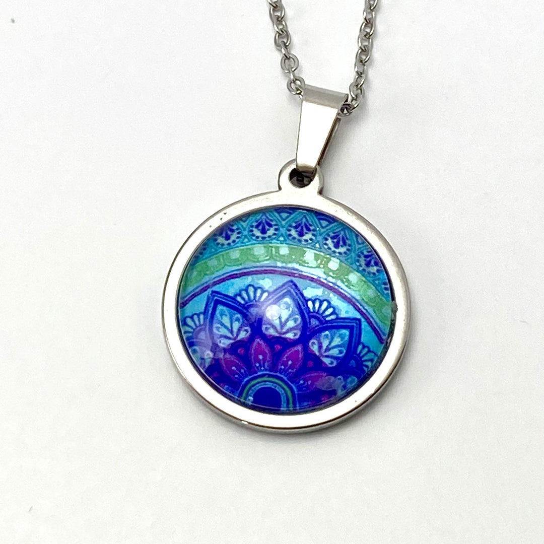 Lotus Blossom Mandala Pendant- Petite - Be Inspired UP