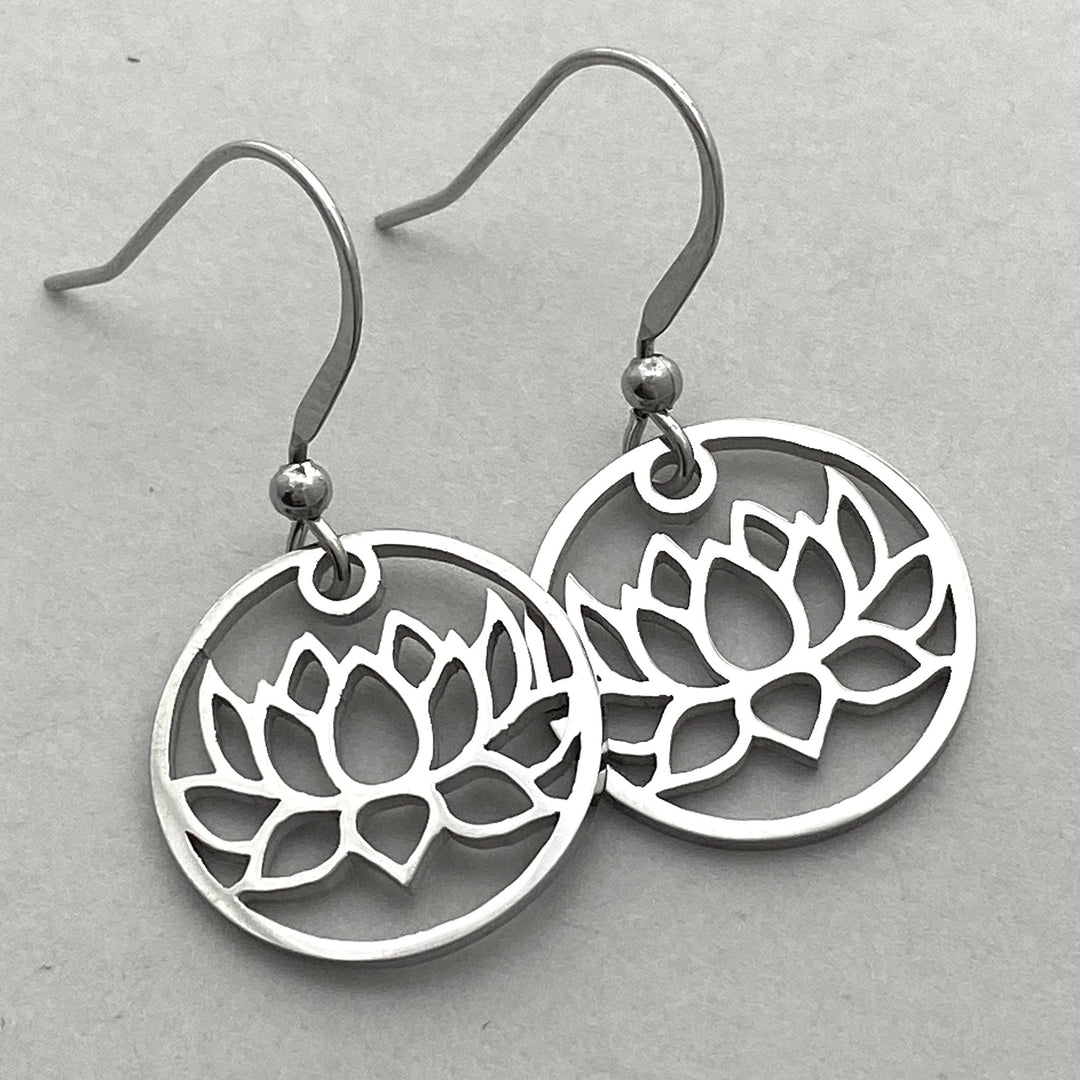 Lotus Flower Earrings - Be Inspired UP
