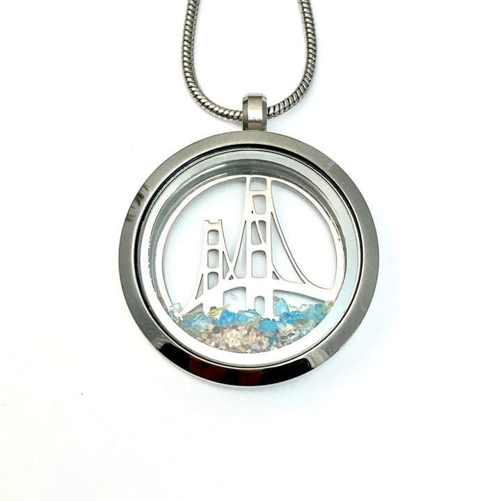 Mackinac Bridge Glass Locket - Be Inspired UP