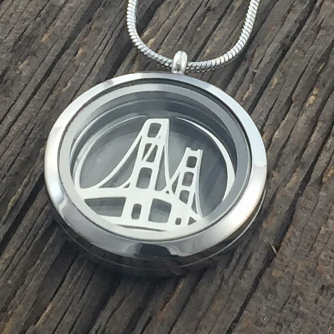 Mackinac Bridge Glass Locket - Be Inspired UP