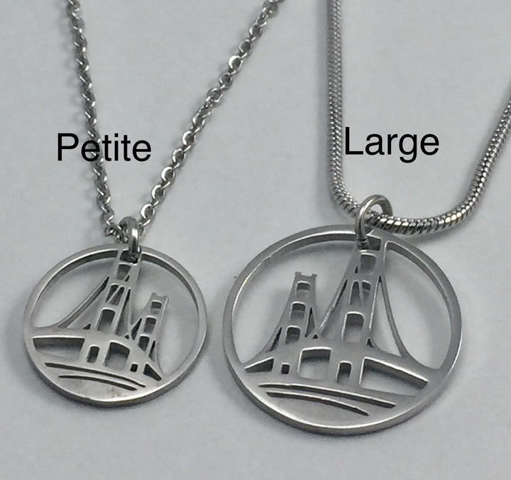 Mackinac Bridge Pendant, large or petite - Be Inspired UP