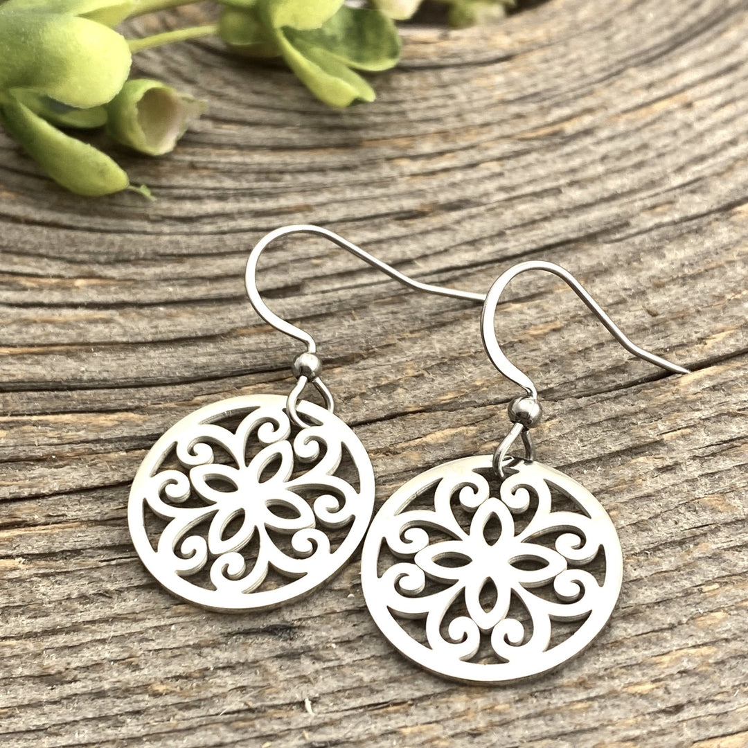 Mandala Circle of Life earrings - Be Inspired UP