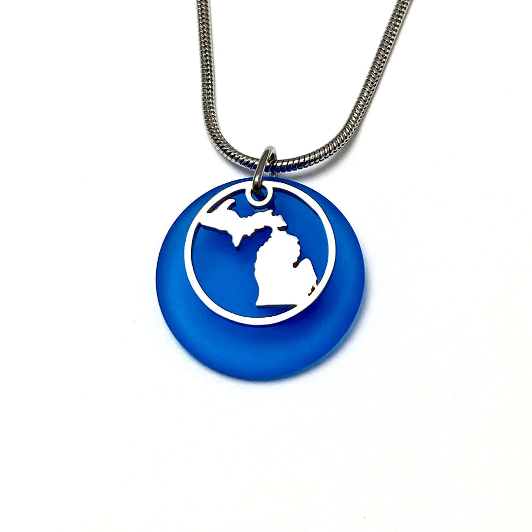 Michigan Beach Glass Pendant - Be Inspired UP