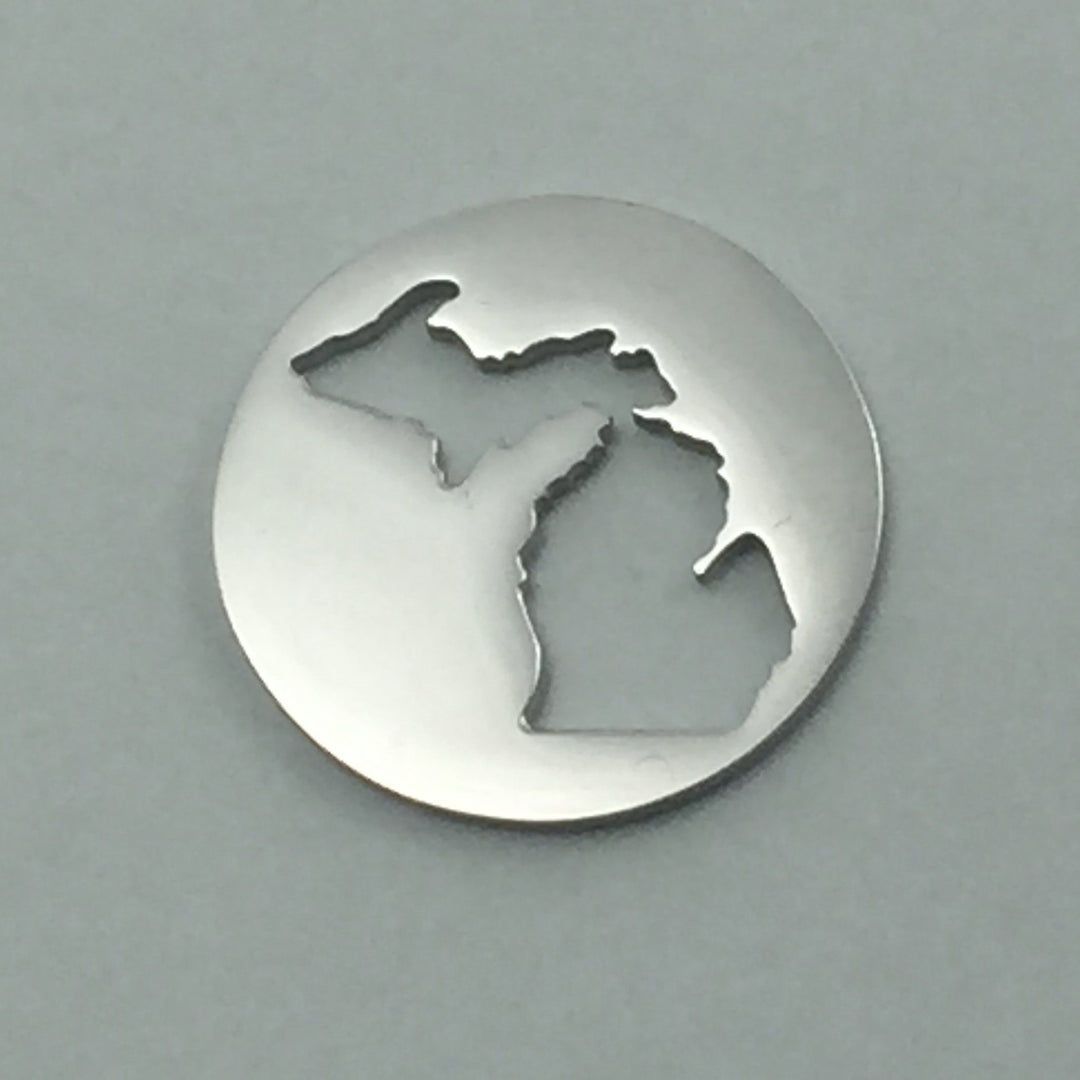 *Michigan Cut Out Glass Locket Insert - Be Inspired UP