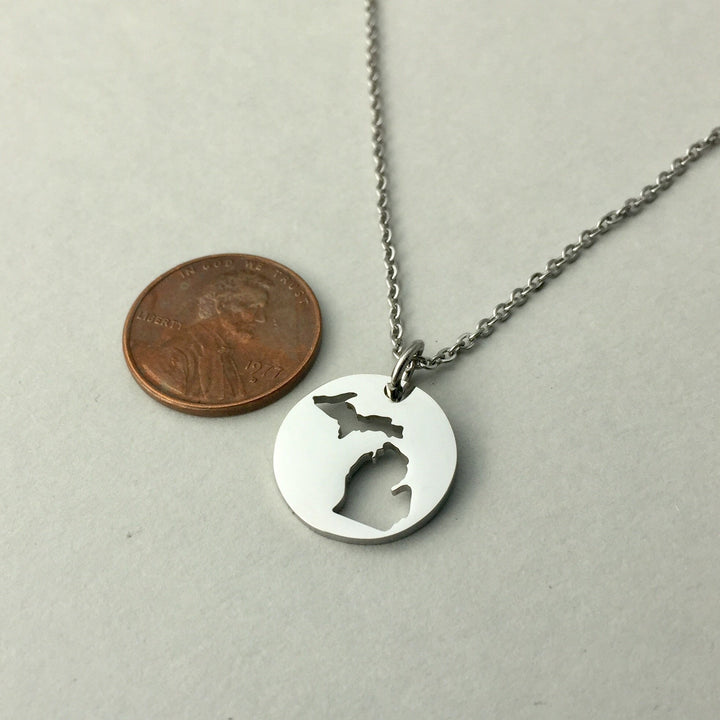Michigan Cutout Pendant, large or petite - Be Inspired UP