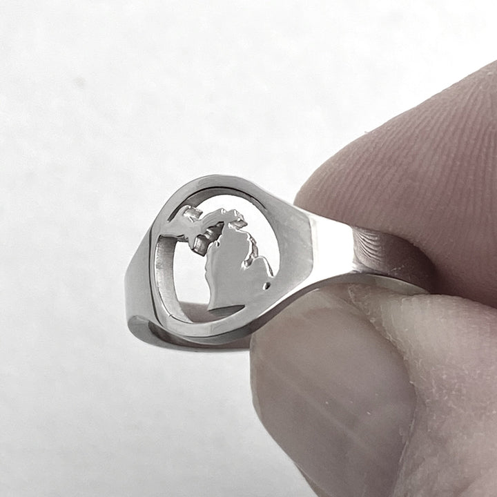 *Michigan Cutout Ring Adjustable - Be Inspired UP