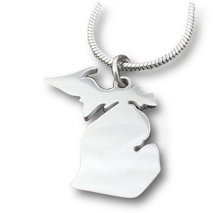 Michigan Outline Pendant, large or petite - Be Inspired UP