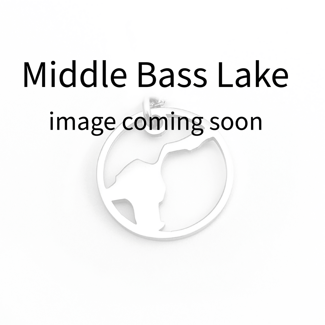 Middle Bass Lake Wooden Hoop Earrings Petite Large - custom - Be Inspired UP