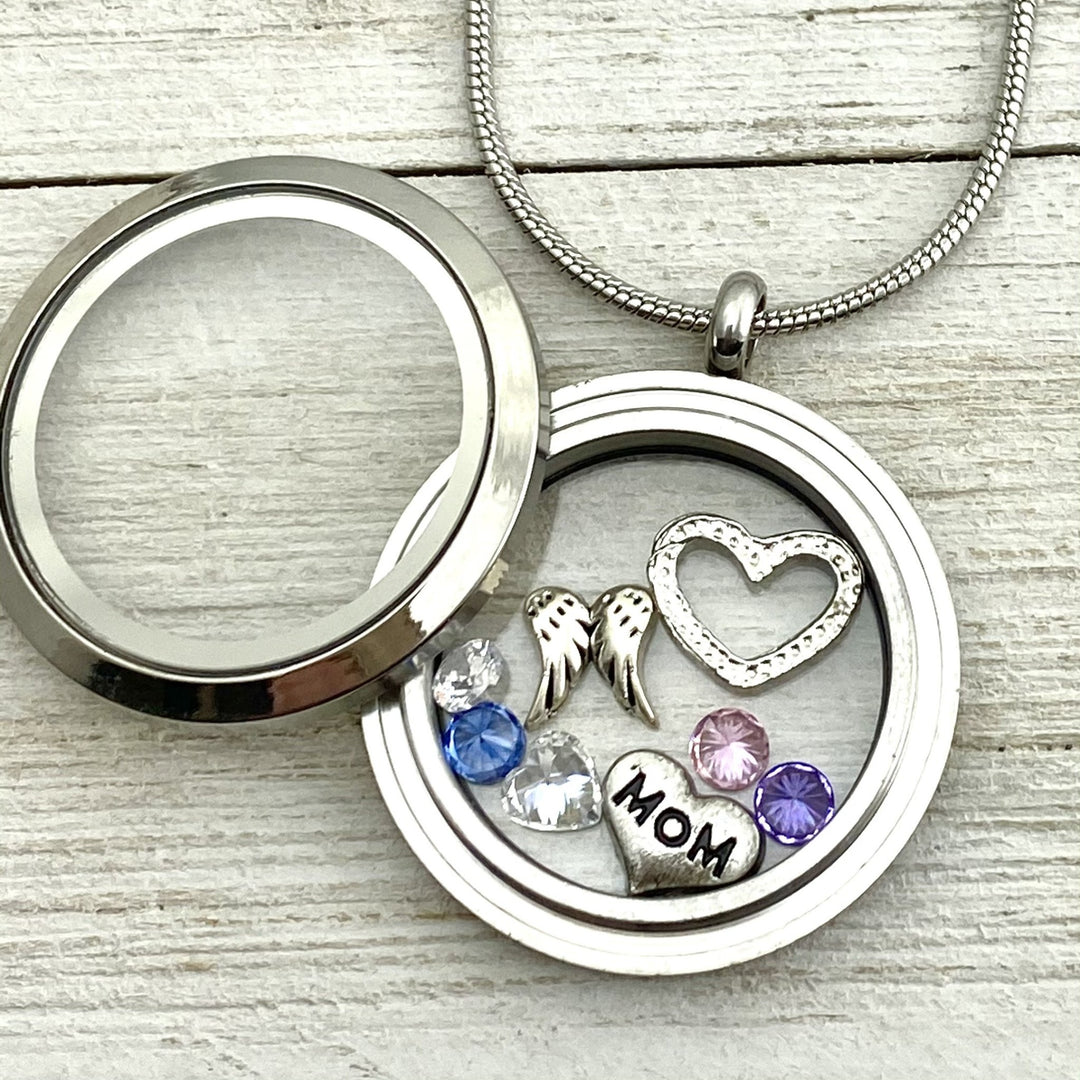 Mom Love Glass Locket - Be Inspired UP