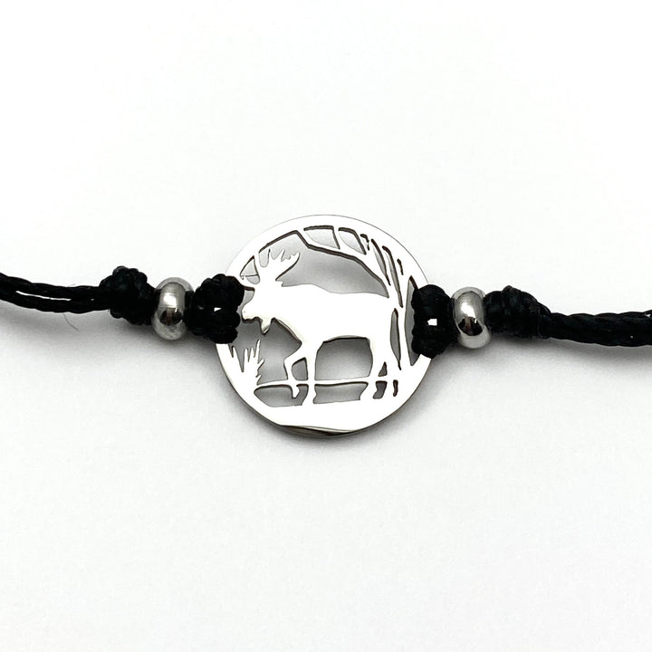 Moose in the Woods Pull Cord Anklet - Be Inspired UP
