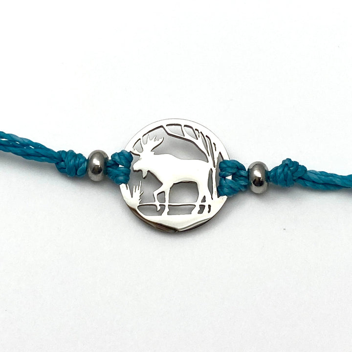 Moose in the Woods Pull Cord Anklet - Be Inspired UP