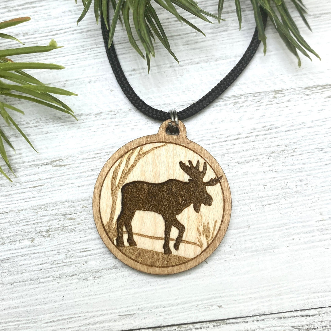 Moose Wooden Pendant - Be Inspired UP
