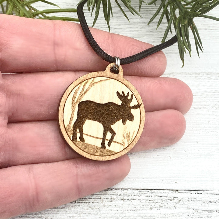 Moose Wooden Pendant - Be Inspired UP