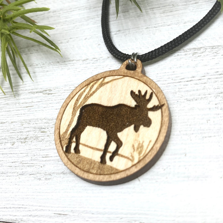 Moose Wooden Pendant - Be Inspired UP