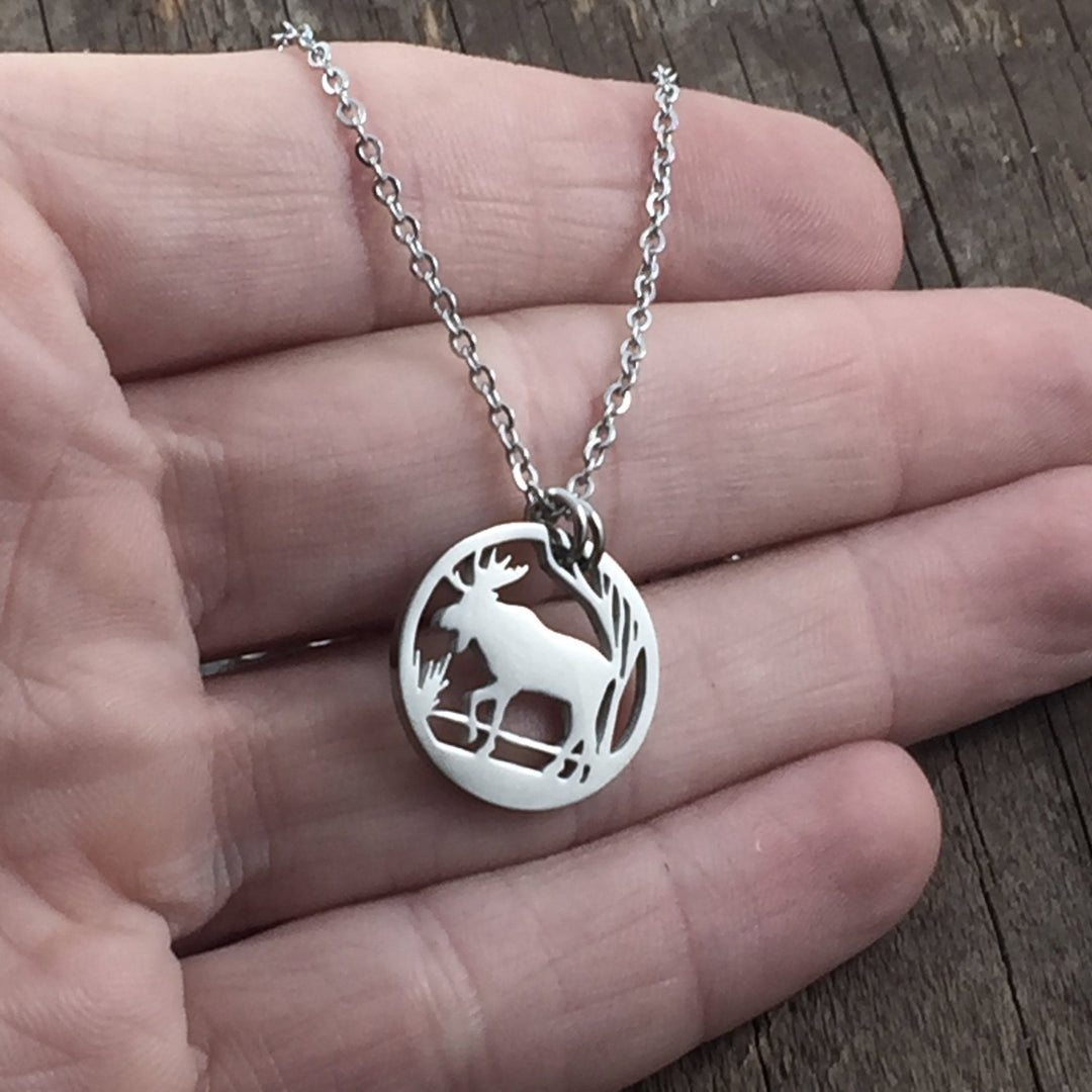 Moose Woods Pendant, large or petite - Be Inspired UP