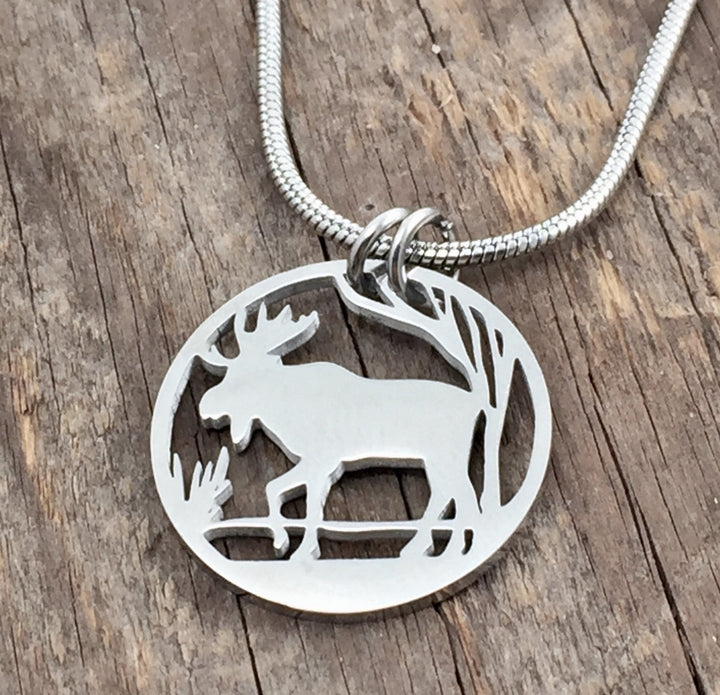 Moose Woods Pendant, large or petite - Be Inspired UP