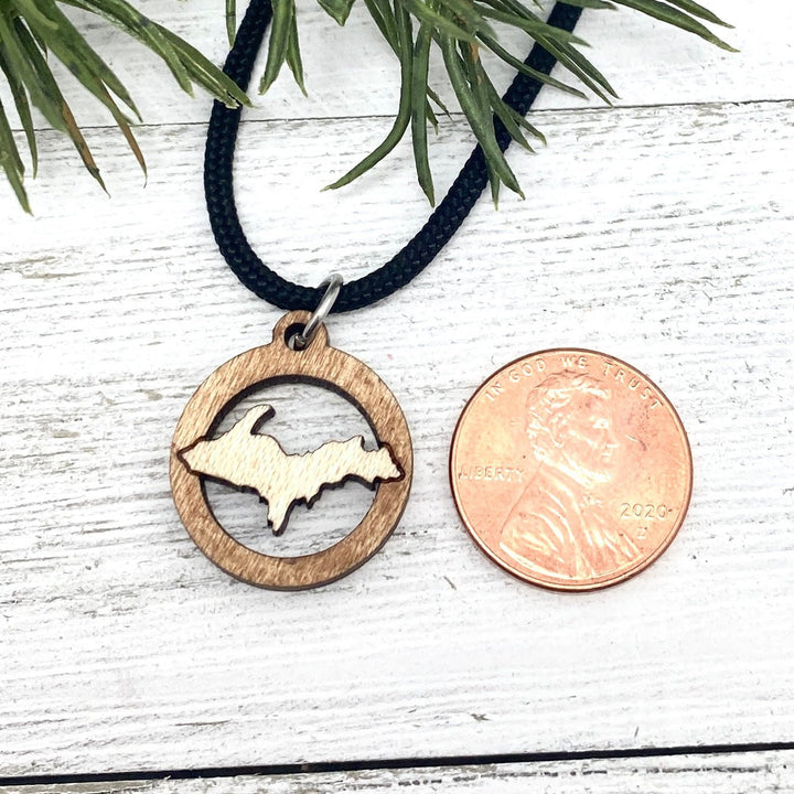New York Wooden Pendant, outline Large or Petite size - Be Inspired UP