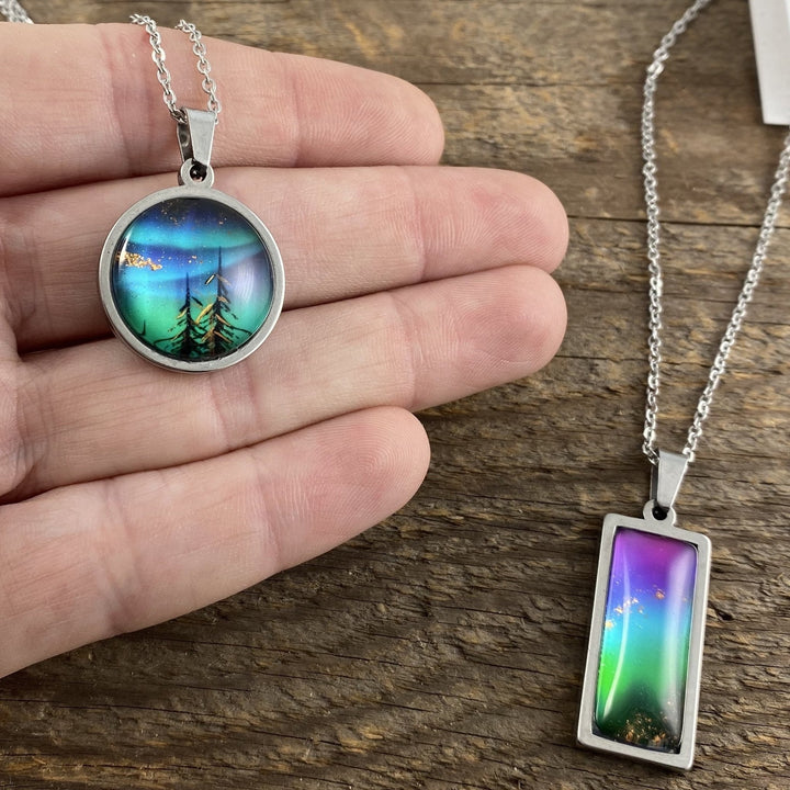 Northern Lights "Aurora" Pendant- Petite - Be Inspired UP