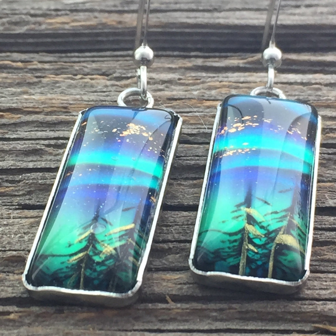 Northern Lights "Tree Tops" Earrings - Be Inspired UP