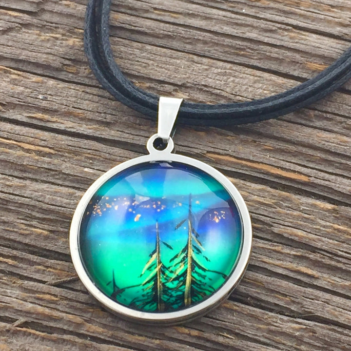 Northern Lights "Tree Tops" Pendant, large - Be Inspired UP