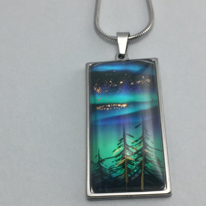 Northern Lights "Tree Tops" Pendant, large - Be Inspired UP