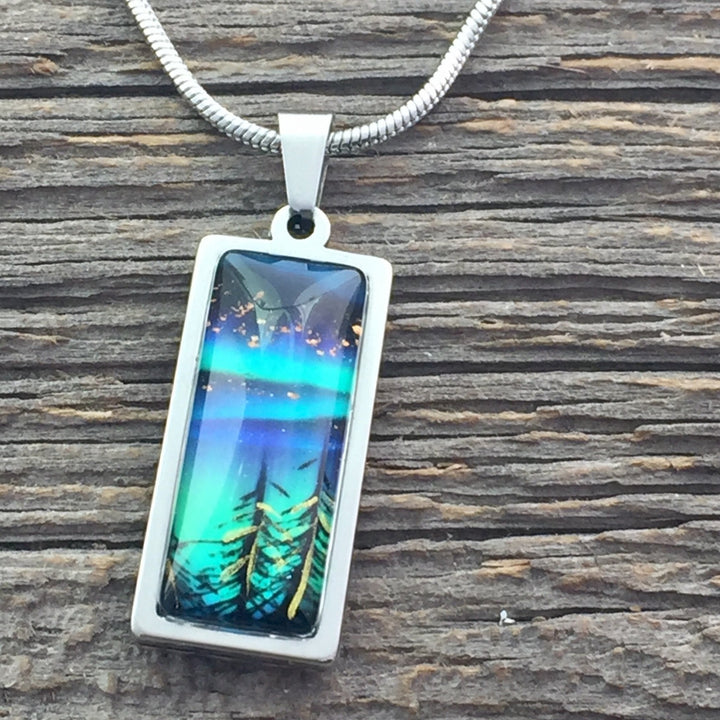 Northern Lights "Tree Tops" Pendant, petite - Be Inspired UP