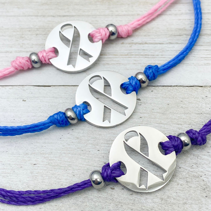 Ribbon Hope & Awareness Bracelet - Be Inspired UP