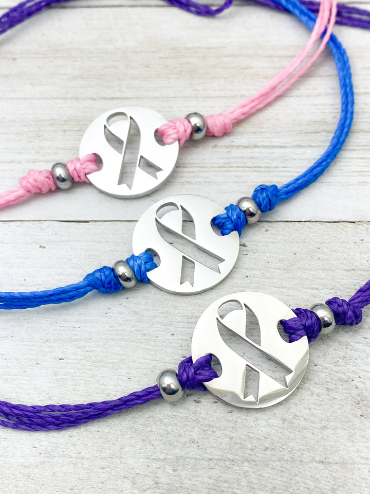 Ribbon Hope & Awareness Bracelet - Be Inspired UP