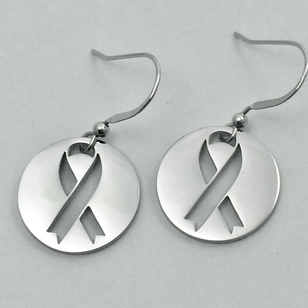 Ribbon of Hope earrings - Be Inspired UP