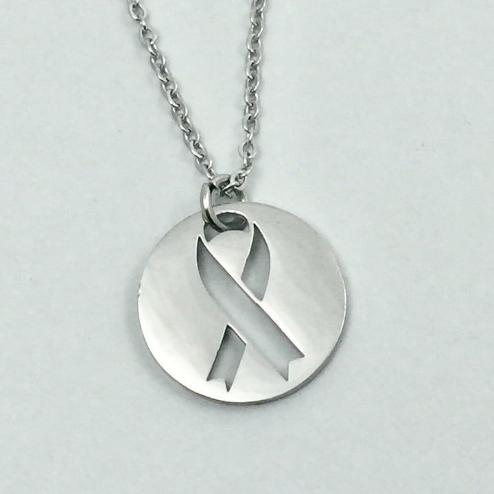 Ribbon of Hope Pendant, large or petite - Be Inspired UP