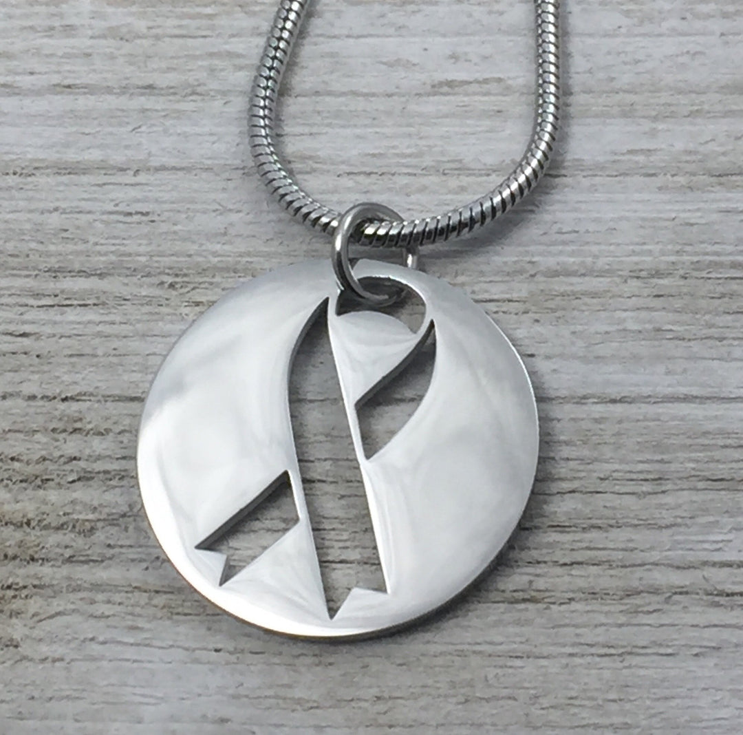 Ribbon of Hope Pendant, large or petite - Be Inspired UP