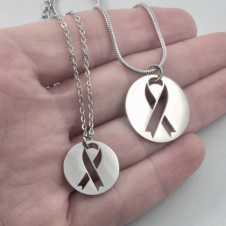 Ribbon of Hope Pendant, large or petite - Be Inspired UP