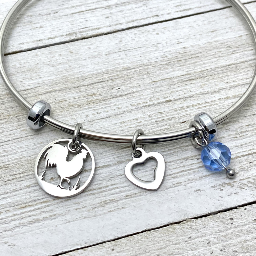 Rooster Charm Bracelet - Be Inspired UP