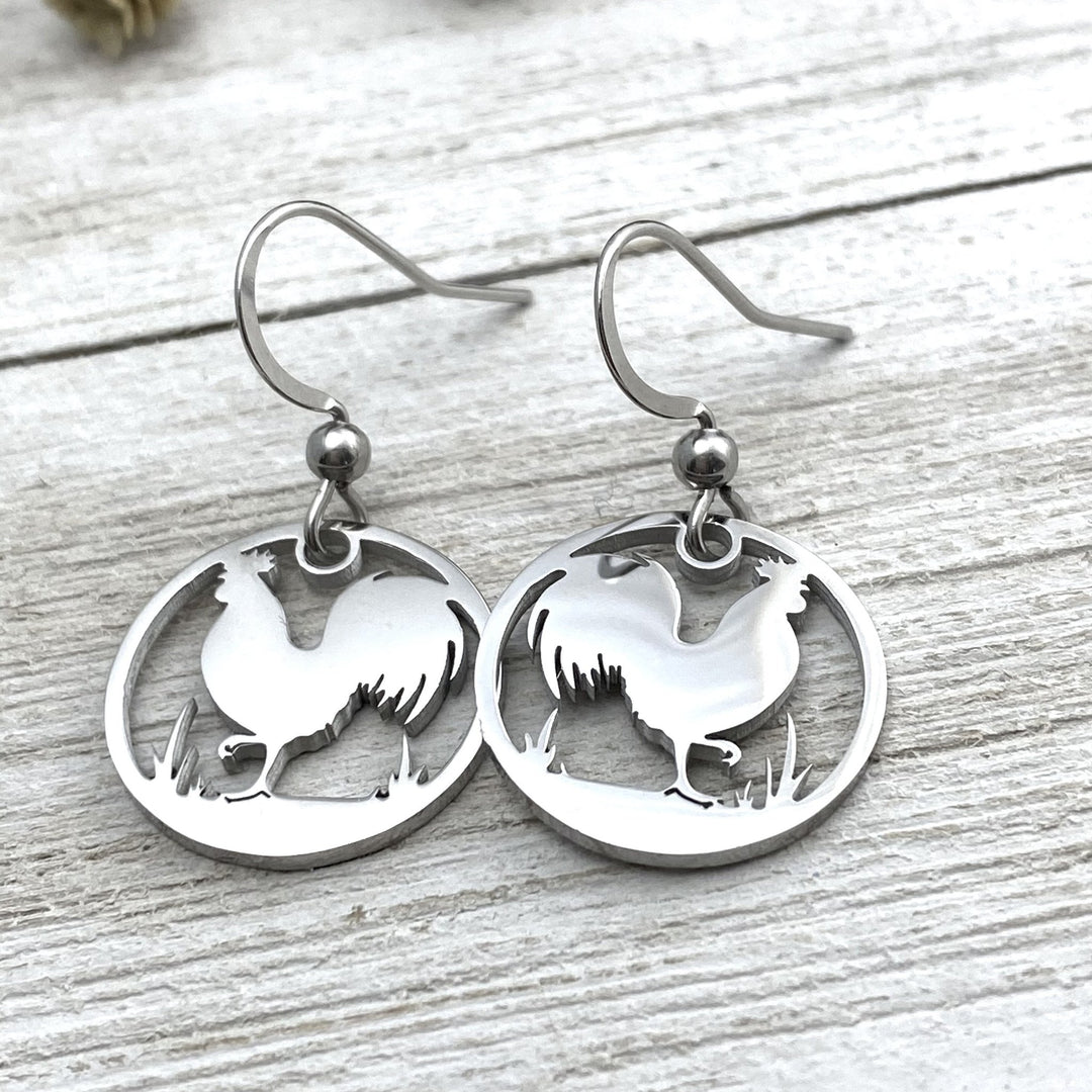 Rooster Earrings - Be Inspired UP