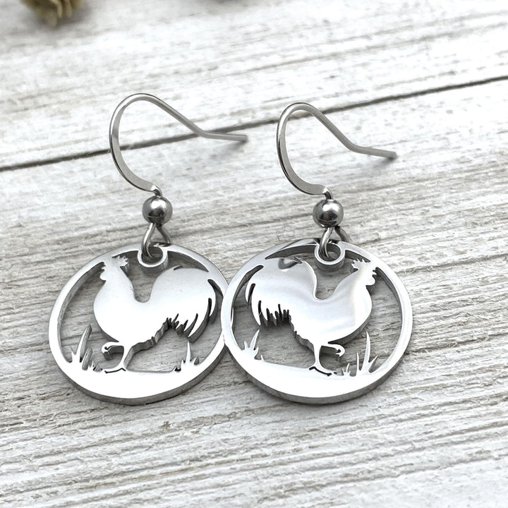 Rooster Earrings - Be Inspired UP