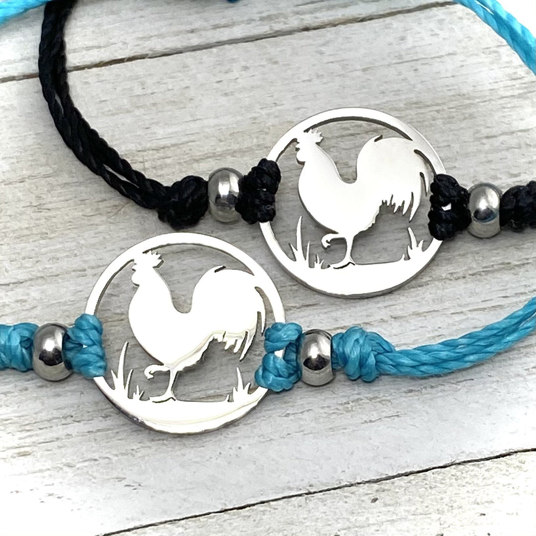 Rooster Pull Cord Anklet - Be Inspired UP