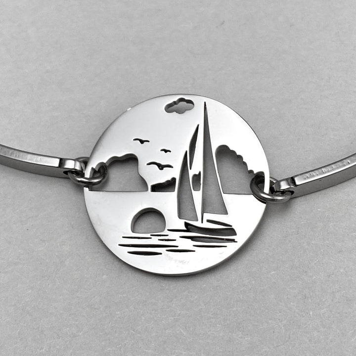 Sail Boat Large Charm Bracelet - Be Inspired UP