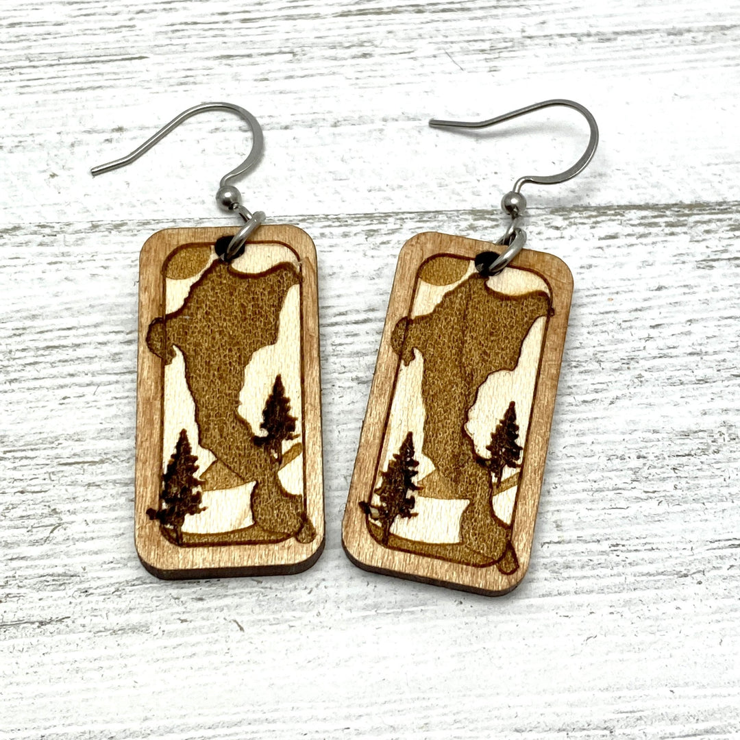 Sugar Island Wooden Earrings - Custom - Be Inspired UP