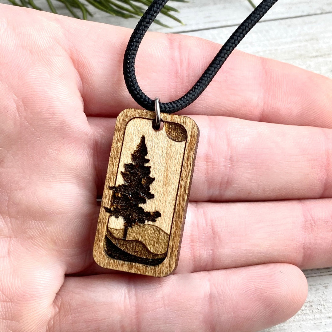 Tree wilderness wood pendant - Be Inspired UP