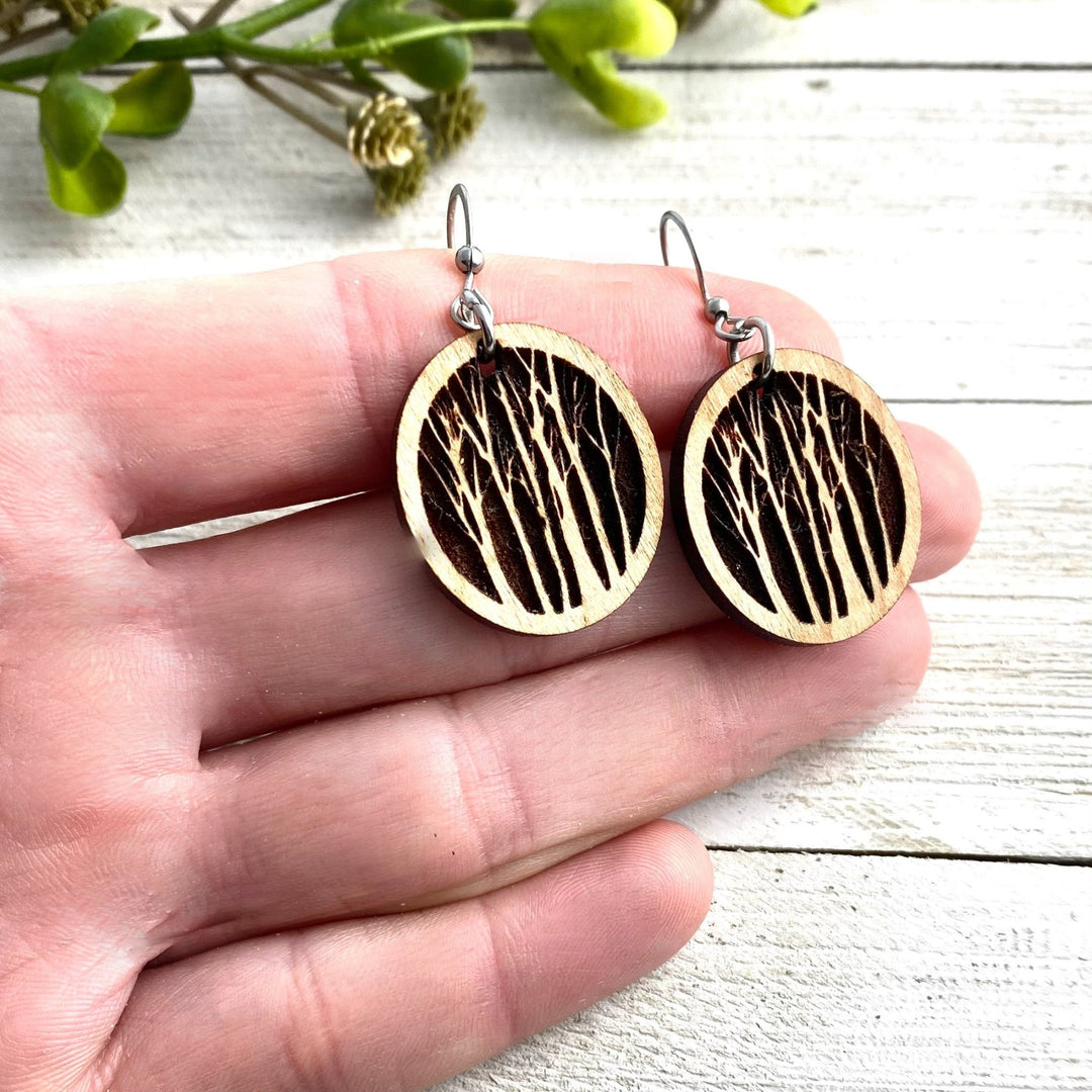 Trees Wilderness Earrings - Be Inspired UP