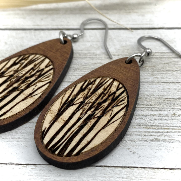 Trees Wilderness Teardrop Earrings - Be Inspired UP