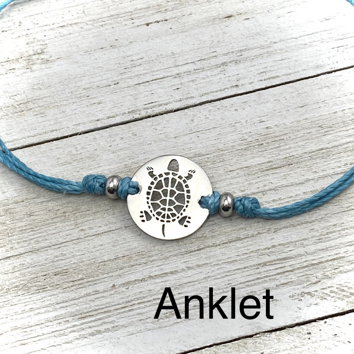 *Turtle Pull Cord Anklet - Be Inspired UP