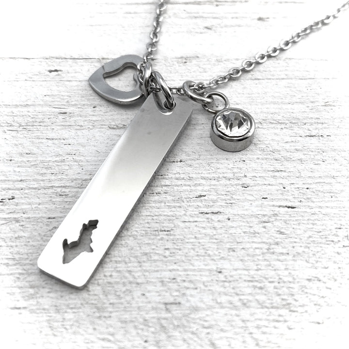 UP Cutout Bar Pendant w Charms, Vertical - Be Inspired UP