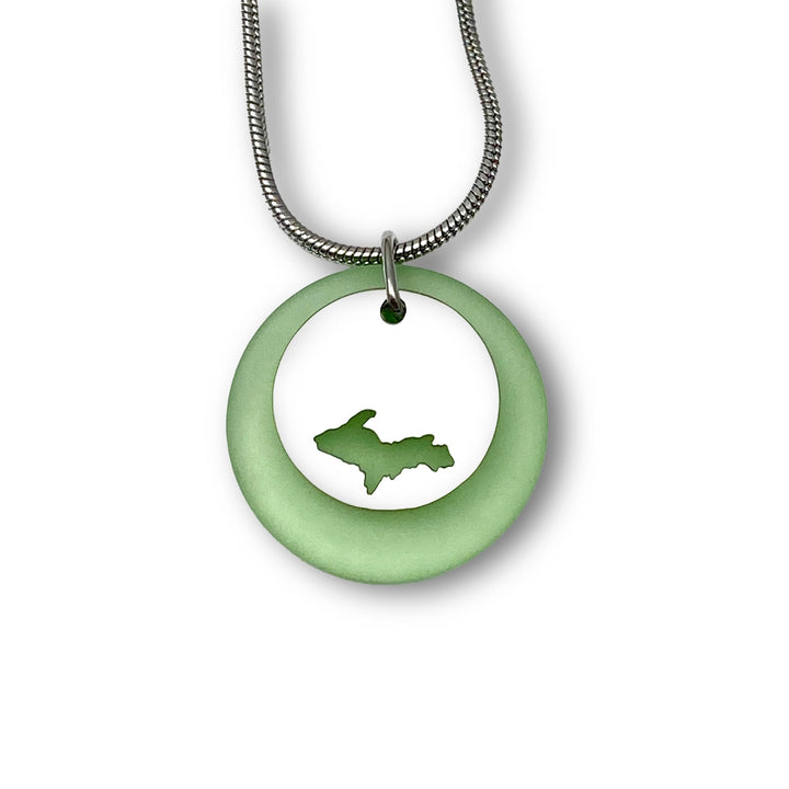 UP Cutout Beach Glass Pendant - Be Inspired UP