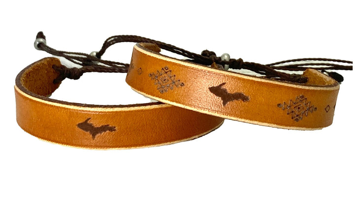 UP Leather bracelet adjustable genuine leather - Be Inspired UP
