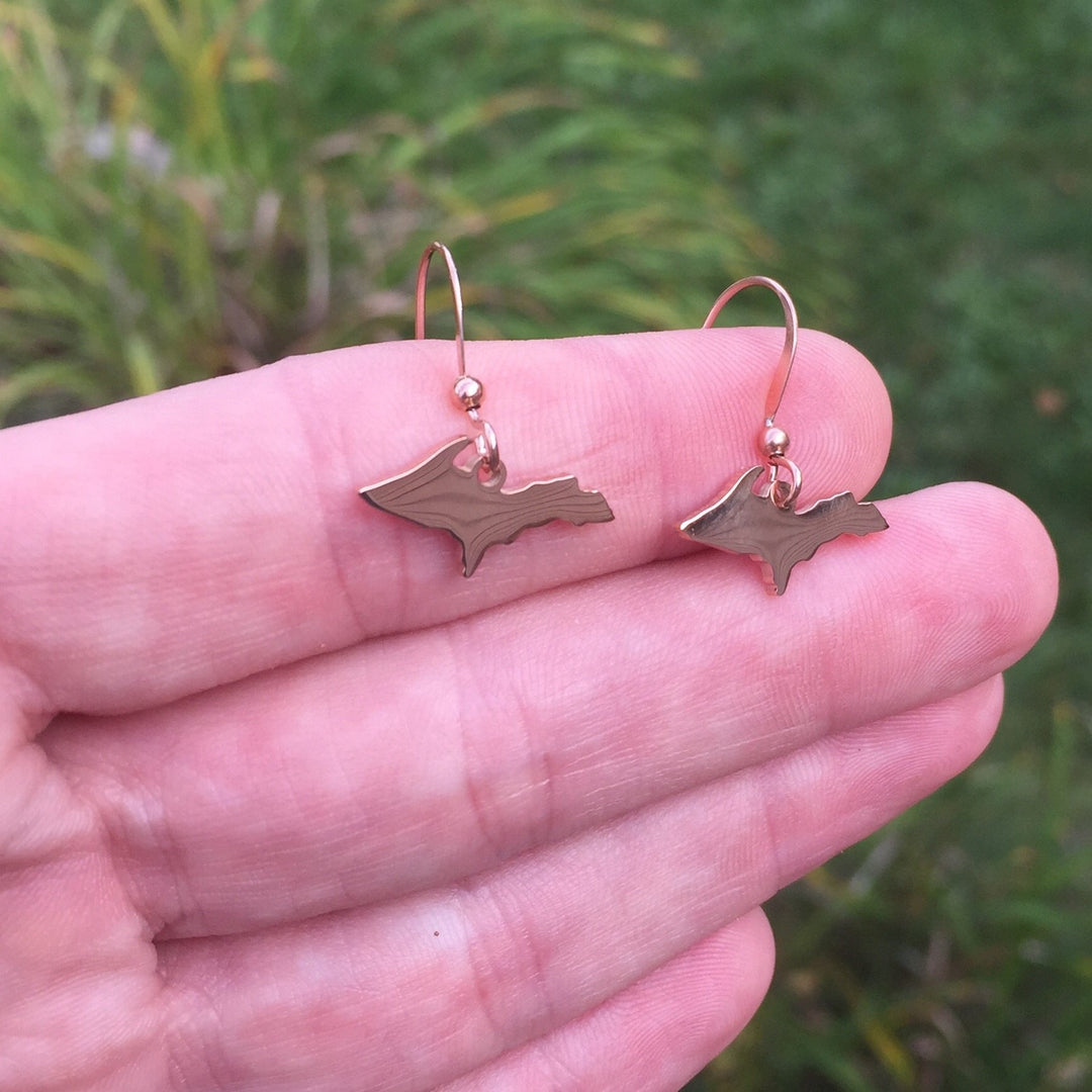 UP Outline Earrings, Gold - Be Inspired UP