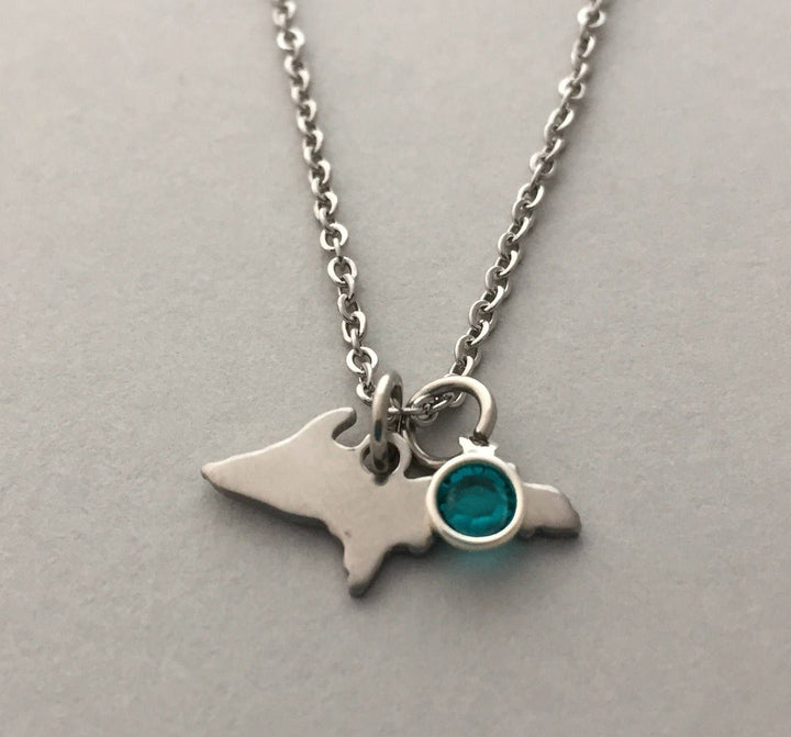 UP Petite Outline Pendant w/Birthstone Charm - Be Inspired UP