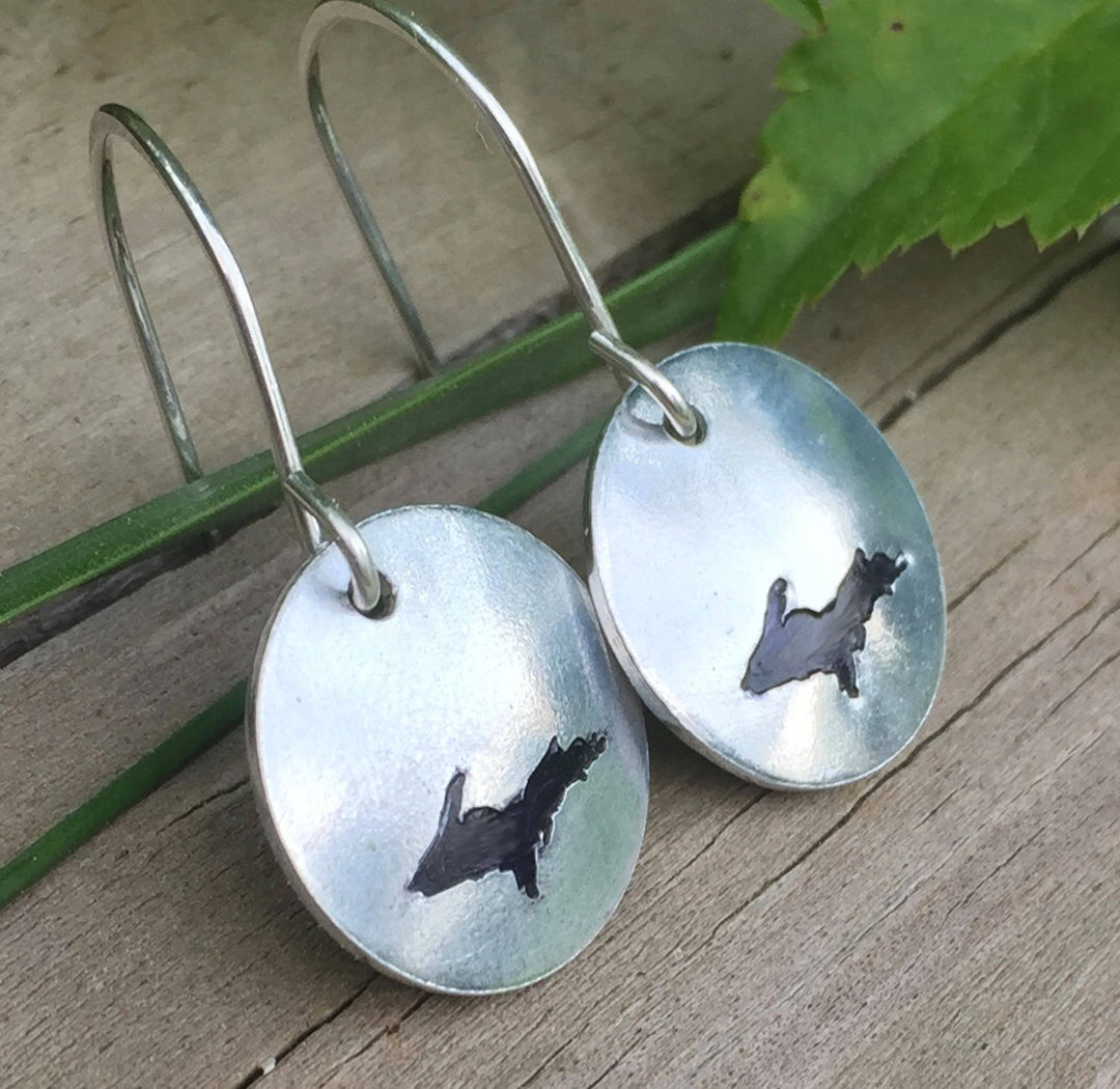 UP Pewter Earrings - Be Inspired UP